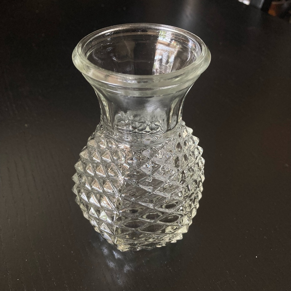 Vintage heavy Vase Clear